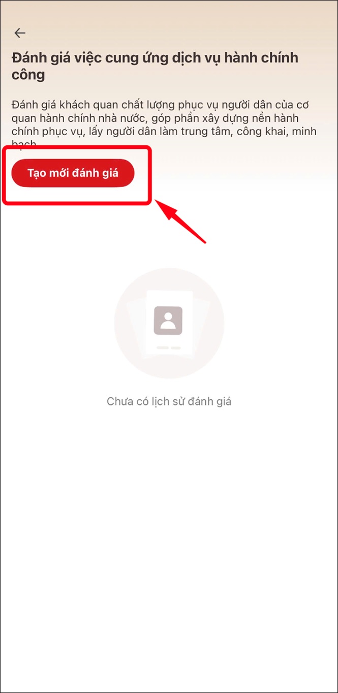 Hướng dẫn sử dụng chức năng "Đánh giá việc cung ứng dịch vụ hành chính công" trên ứng dụng VNeID - Ảnh 4.