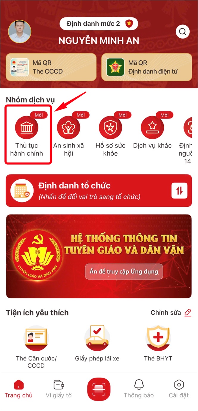 Hướng dẫn sử dụng chức năng "Đánh giá việc cung ứng dịch vụ hành chính công" trên ứng dụng VNeID - Ảnh 1.